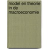 Model en theorie in de macroeconomie door Butter