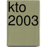 KTO 2003 door K.L. Bangma