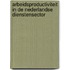 Arbeidsproductiviteit in de Nederlandse dienstensector