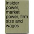 Insider power, market power, firm size and wages