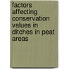 Factors affecting conservation values in ditches in peat areas door W.J. ter Keurs