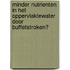 Minder nutrienten in het oppervlaktewater door buffetstroken?