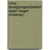 Naar doelgroepenbeleid open hoger onderwy door Haese