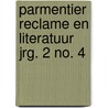 Parmentier reclame en literatuur jrg. 2 no. 4 door Onbekend