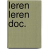 Leren leren doc. door Prins