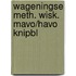 Wageningse meth. wisk. mavo/havo knipbl