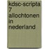 Kdsc-scripta 7 allochtonen in nederland