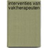 Interventies van vaktherapeuten