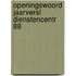 Openingswoord jaarversl dienstencentr 88