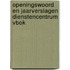 Openingswoord en jaarverslagen dienstencentrum VBOK