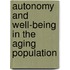 Autonomy and well-being in the aging population