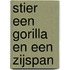 Stier een gorilla en een zijspan