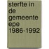 Sterfte in de gemeente epe 1986-1992