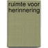 Ruimte voor herinnering