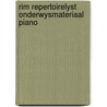 Rim repertoirelyst onderwysmateriaal piano door Onbekend