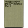Rim repertoirelyst onderwysmateriaal altviool by Unknown
