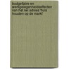 Budgettaire en werkgelegenheidseffecten van het RWI advies 'Huis houden op de markt' door O. Tanis