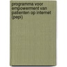 Programma voor empowerment van patienten op internet (PEPI) by Infodrome