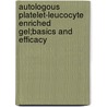 Autologous Platelet-Leucocyte Enriched Gel;Basics and Efficacy by P.A.M. Everts