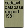 Codasyl database rapport 1981 by Unknown