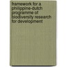Framework for a Philippine-Dutch programme of biodiversity research for development by Unknown