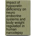 Impact of hypocretin deficiency on neuro endocrine systems and body weight regulation in human narcolepsy