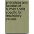Phenotype and function of human T cells specific for respiratory viruses