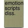 Emotion scripts diss. by George A. Fischer