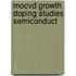 Mocvd growth doping studies semiconduct