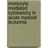 Monocyte mediated cytotoxicity in acute myeloid leukemia
