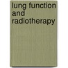 Lung function and radiotherapy door L.J. Boersma