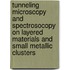 Tunneling microscopy and spectrosocopy on layered materials and small metallic clusters