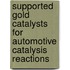 Supported gold catalysts for automotive catalysis reactions