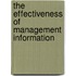 The effectiveness of management information