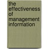 The effectiveness of management information by F.A.B. Lohman