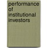 Performance of institutional investors door M. Schweitzer