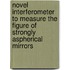 Novel interferometer to measure the figure of strongly aspherical mirrors