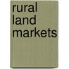 Rural land markets door J.J.G. Buurman