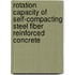 Rotation Capacity of Self-Compacting Steel Fiber Reinforced Concrete