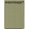 Waarslaapje? door Waarslaapje