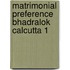 Matrimonial preference bhadralok calcutta 1