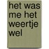 Het was me het weertje wel