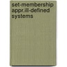 Set-membership appr.ill-defined systems by Keesman