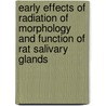 Early effects of radiation of morphology and function of rat salivary glands door B. Peter