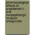 Pharmacological effects of angiotensin II and nonpeptidergic receptor antagonists
