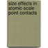 Size effects in atomic-scale point contacts