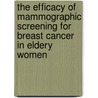 The efficacy of mammographic screening for breast cancer in eldery women door J.A.A.M. van Dijck