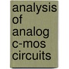 Analysis of analog c-mos circuits by R.F. Wassenaar