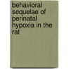 Behavioral sequelae of perinatal hypoxia in the rat door R.H.M. Hermans