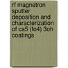 RF magnetron sputter deposition and characterization of Ca5 (fo4) 3OH coatings door K. van Dijk